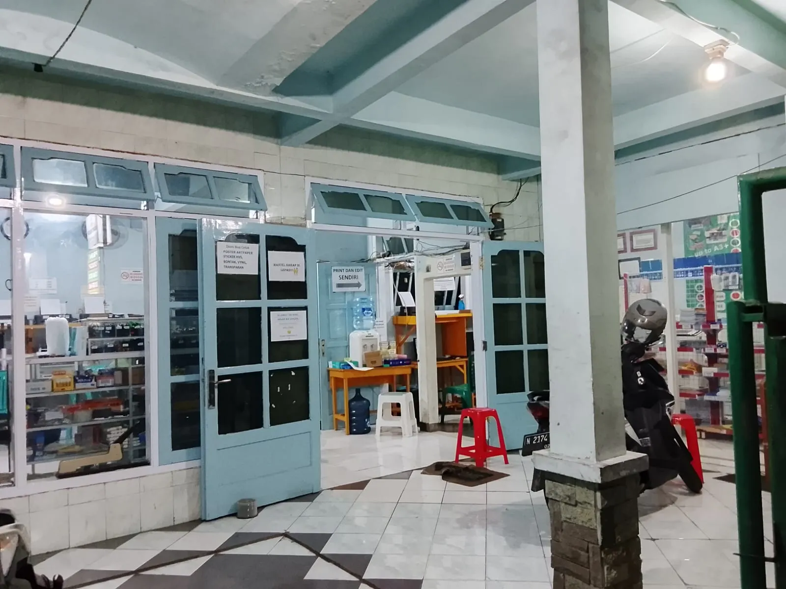 Lokasi area produksi Baznet Print Cabang Kumis Kucing Malang